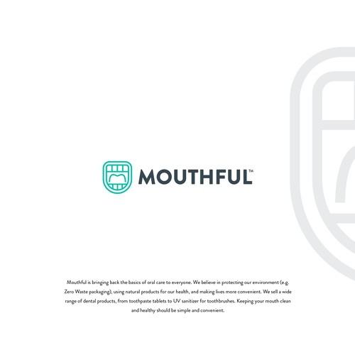 Strong, spunky yet clean logo for mouthful-ontwerp door Siapareza