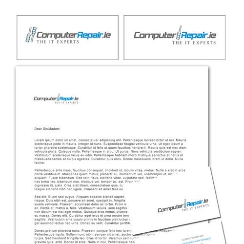 Logo Business Card Letter Head Design Computer Repair Stationery Contest 99designs