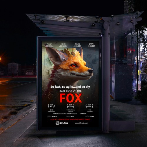 Life360 2023 Year of the Fox Poster Design by MeDesign✦