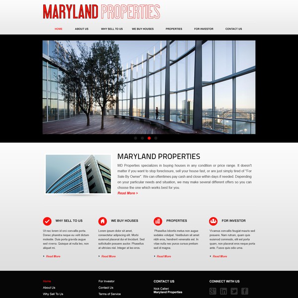 Redesign Maryland Properties