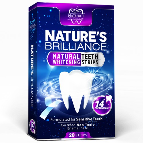 Natural Design Needed for Nature's Brilliance Whitening Strips Design by agooshe