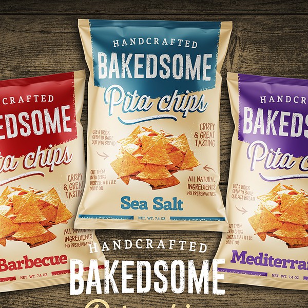 Design by pro_ titled "Packing Bakedsome Pita Chips"