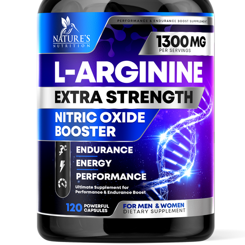 Powerful L-Arginine Capsules Design Needed for Nature's Nutrition Design by rembrandtjurin