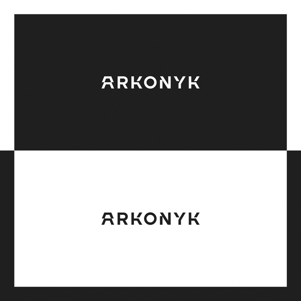Bold and unique type for ARKONYK