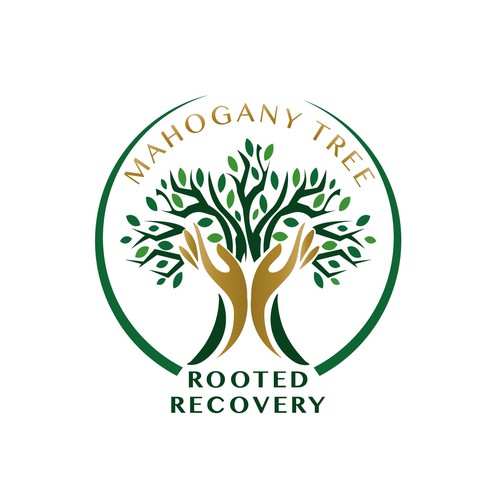 Mahogany Tree, Rooted Recovery.  Grow into new life! Design by TaSereda