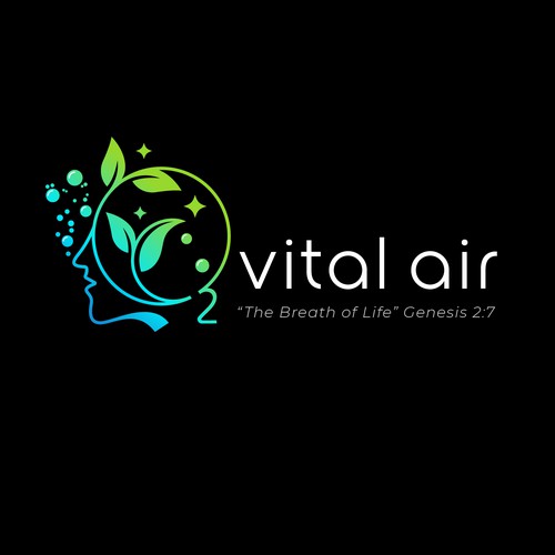 Design a profound, fun logo symbolizing OXYGEN bringing life/healing to the body; it is RUNNING at optimal performance. Design by Tanny Dew ❤︎