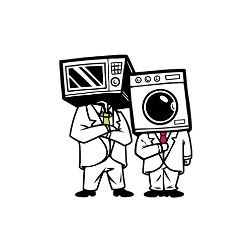 "GrinLiz : new fun appliance rental service" winning Logo & brand guide