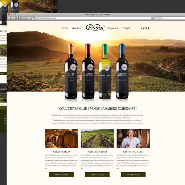 Winery website