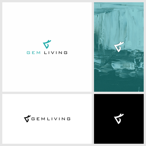 Geometrical, minimalist, modern brand design for Gem Living Design by Brog5