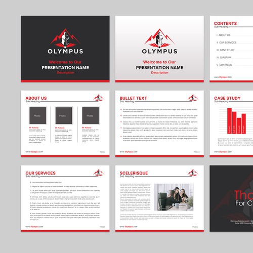 Powerful Powerpoint Template for Cyber Firm Design von chandrayaan.creative