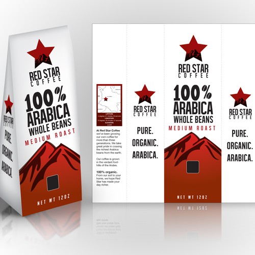 Create the next packaging or label design for Red Star Coffee Design by Toanvo