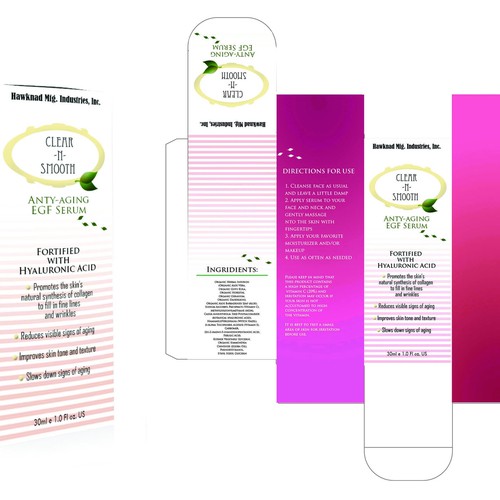 Face Serum Box Design Design by bow wow wow