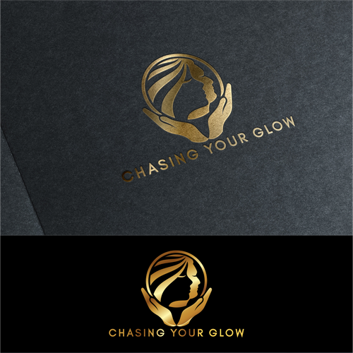 Logo for Glowing Skin and Confidence- glow from within. NO FLOWERS/LOTUS Design by Sri_widya_designs