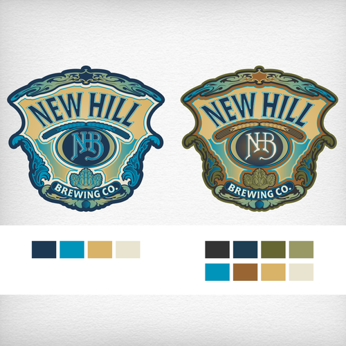 Blend sophistication with edge to create attention grabbing logo for New Hill Brewing Co. Design by DataDesign99d