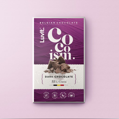 A standout unique Premium monocarton for a  Belgian Chocolate Bar Design by makeitbigger