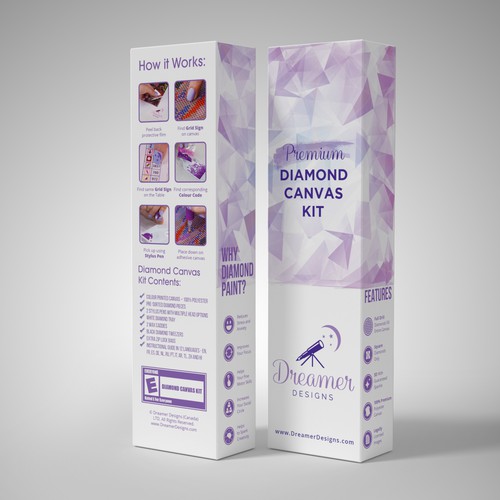 Design a box package for a Diamond Painting Kit (Blind/Winner Guaranteed) Design by FAREL_14