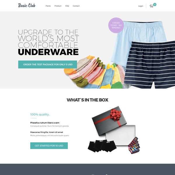 Design for a new website concept