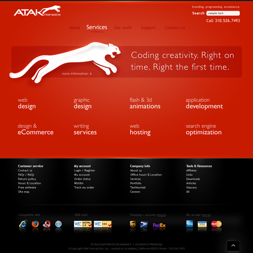 Interactive Services Agency Web Redesign - Award Winner Wanted Design by Netraam