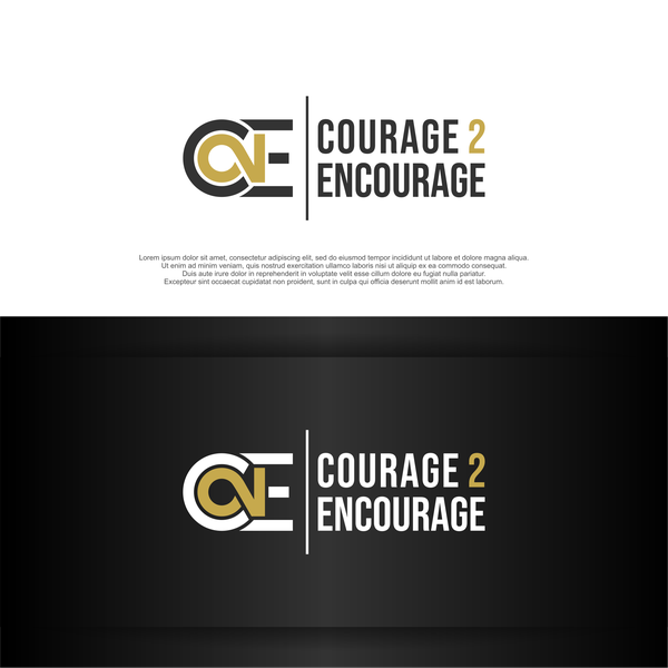 Design realizzato da Rojaq_Graphic intitolato "courage2encourage"