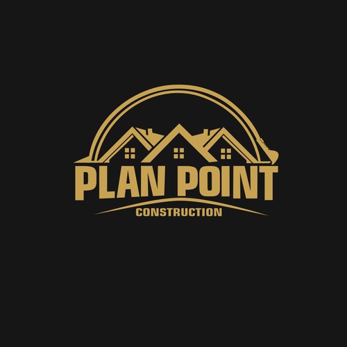 PlanPoint Construction Logo Needs A Remodel Design by Greenly