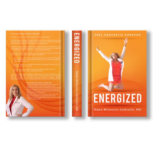 Design a New York Times Bestseller E-book and book cover for my book: Energized Réalisé par Aleaca