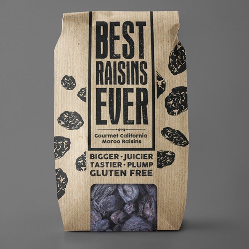 Best Raisins Ever - package design for PREMIUM raisins Design by EM180