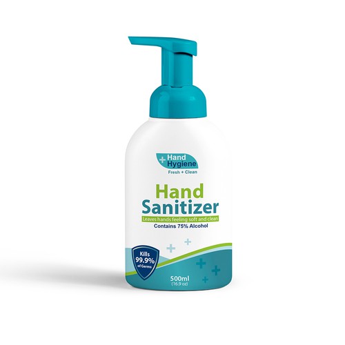 Hand Sanitizer Product Label / Logo Design Design by AdryQ