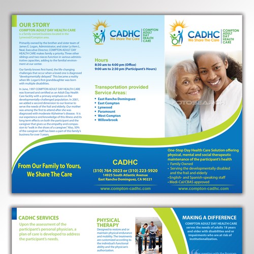 Help Compton Adult Day Health Care with a new brochure design Design by Arttero