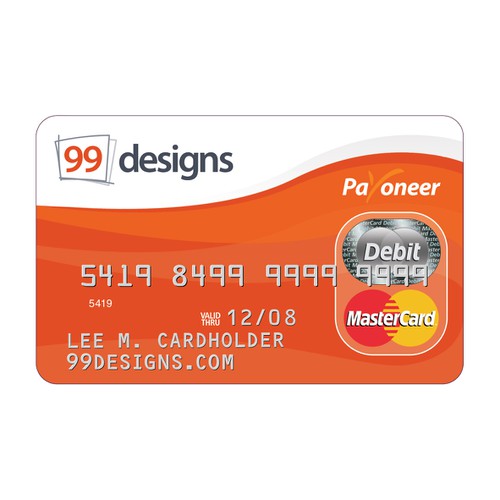 Prepaid 99designs MasterCard® (powered by Payoneer) Design por Gediminas Bagdonas