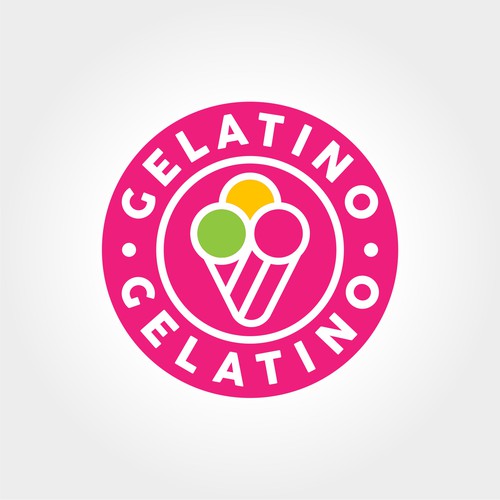 rocketstudioさんのWe need a creative interesting logo for gelato shop "Gelatino"デザイン