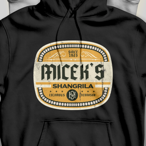 Retro hoodie illustration design for family owned bar Design by RenzWa