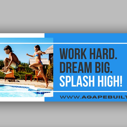 POOL AND OUTDOOR LIVING BILLBOARD DESIGN Design by Kosmos Creatives