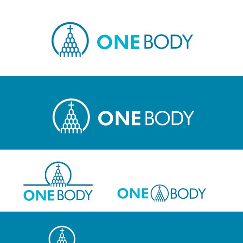 Design a logo for One Body Software showing inter-church community in the One Body of Christ. Design by Ladoblede