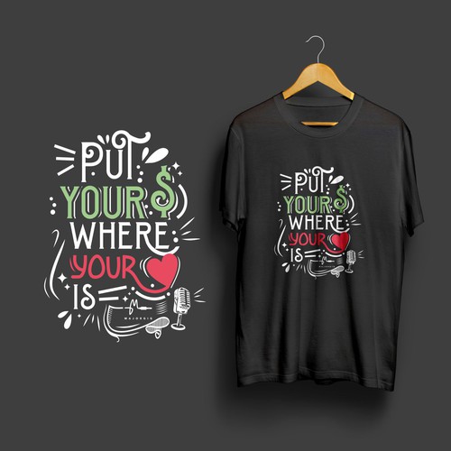 Slogan t-shirt design. Design by ipmawan Gafur