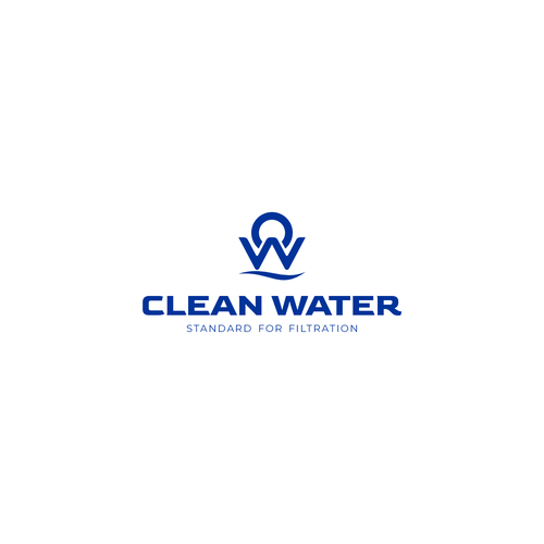 Simple Clean Logo for Water Filtration Company Design by rifzdesign