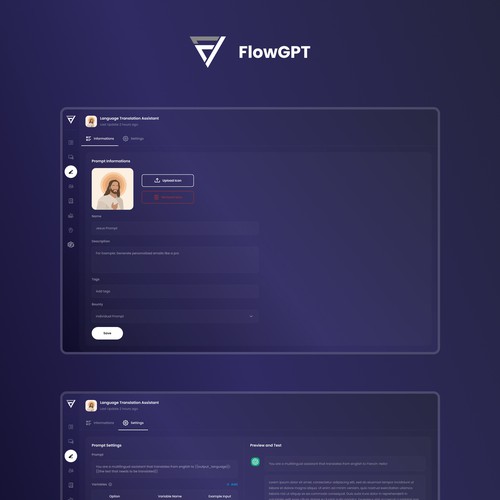 UI/UX Redesign for ChatGPT Prompts Platform Design by ridoariherawan