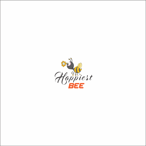 Design a cute, happy logo for Happiest Bee. Design réalisé par sasa spasojevic