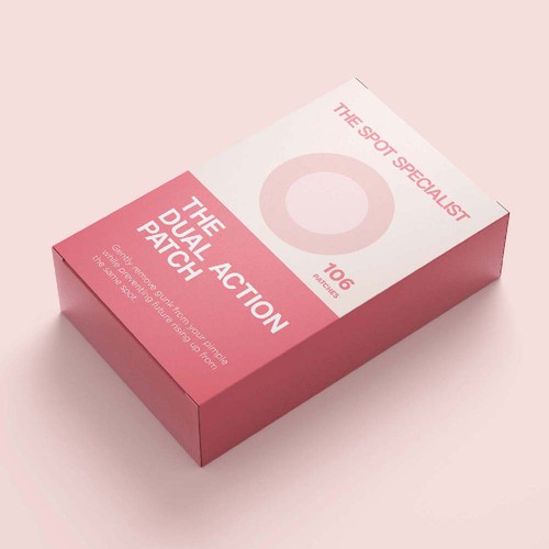 Pimple Patch PACKAGING to appeal to FEMALE BEAUTY user Design by 04kk graphics