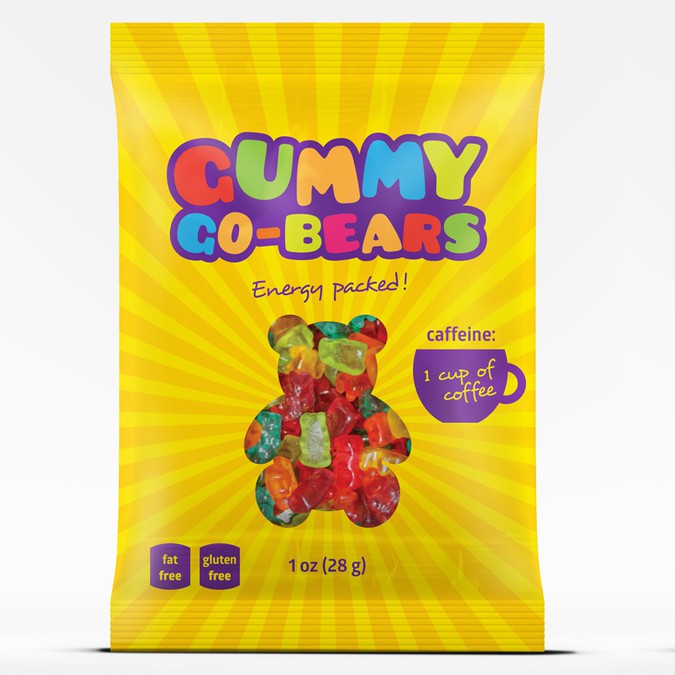 Package Design for Caffeinated Gummy Bears! | Product packaging contest