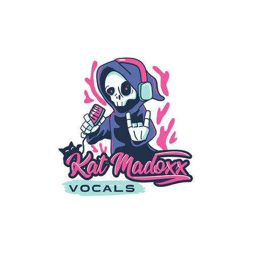 Metal/Rock female vocalist looking for cute/hardcore logo Design by Angiecruz