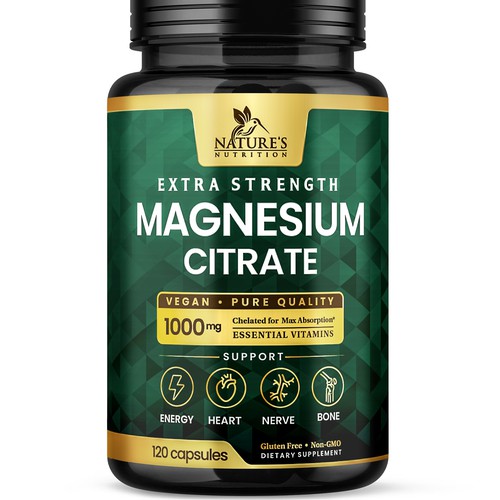 Premium Magnesium Citrate Design needed for Nature's Nutrition Design by Davi Giolo ★