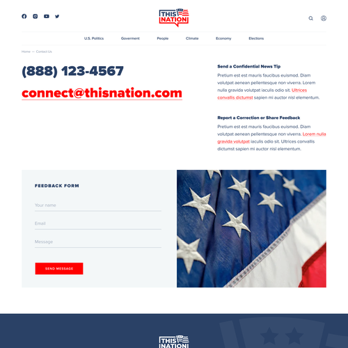 Wordpress Design for Political Blog Design by Ivan Fresh
