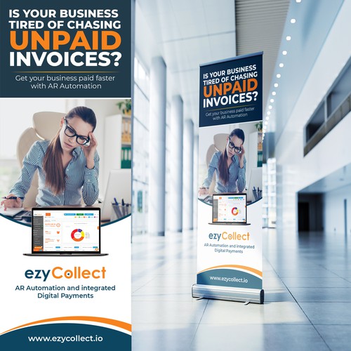 B2B Saas Pull Up Banner for Trade Show Design by Sketch Media™