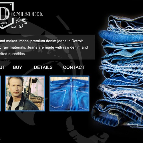 Detroit Denim Co., needs a new website design デザイン by Heads&Minds
