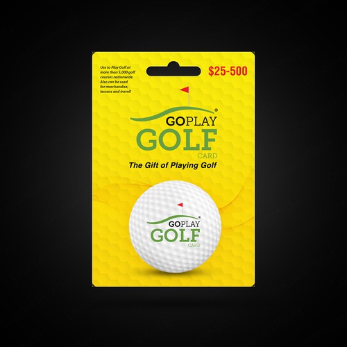 Go Play Golf Gift Card Packaging Postcard, flyer or print contest