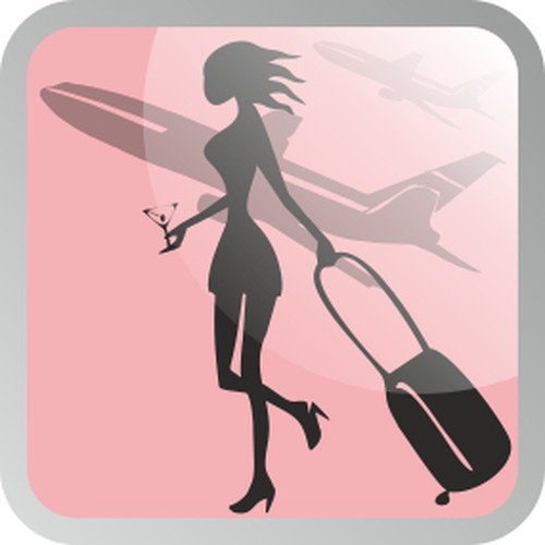 Create the next icon or button design for Fly Over Chic Réalisé par iLeo
