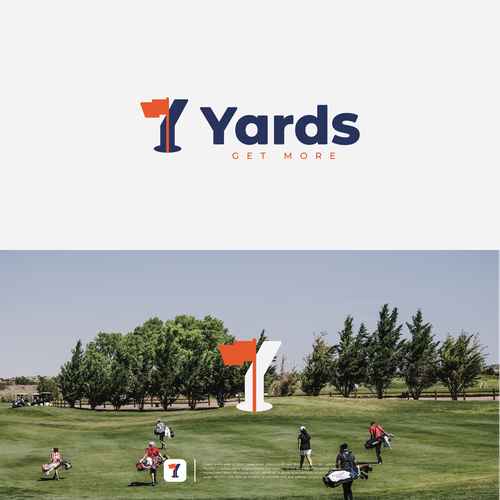 Yards golfing app logo Design by maskutut