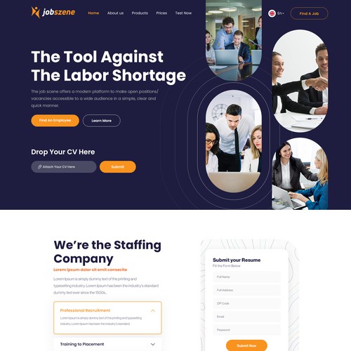 Web page design contest entry by DesignMH