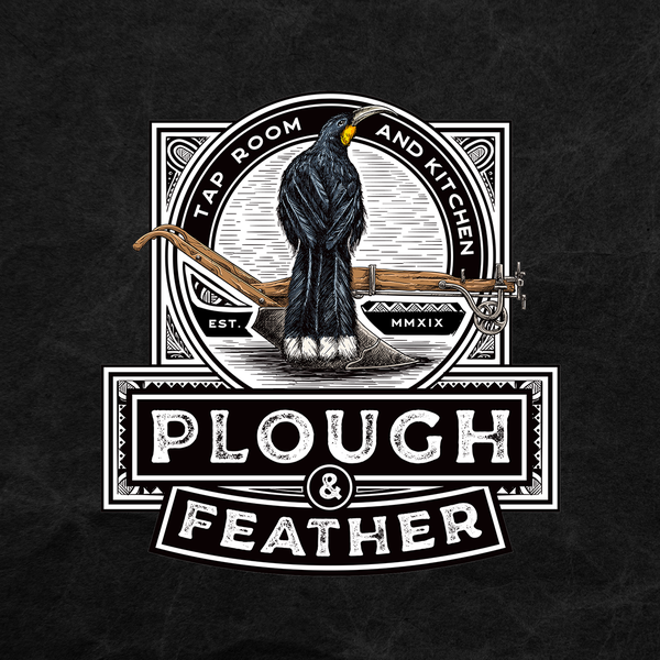 Plough & Feather with Maori pattern