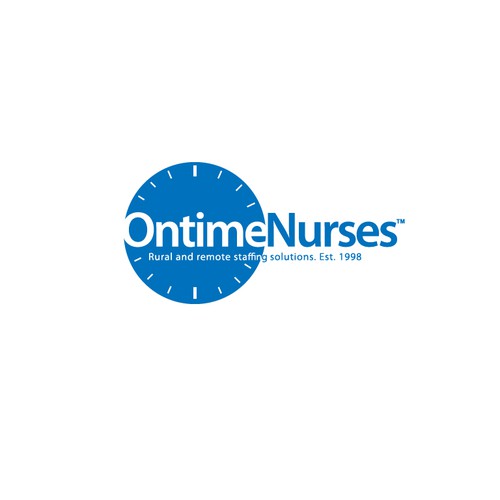 logo and business card for Ontime Nurses Diseño de KamNy